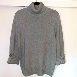 Gray Turtleneck Sweater